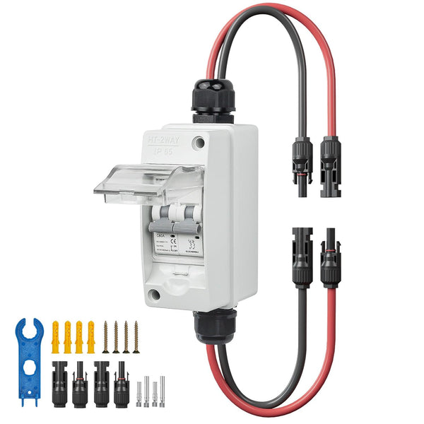 Công tắc ngắt tấm pin năng lượng mặt trời Pjerjzn 1000V 60A – Miniature Circuit Breaker IP65