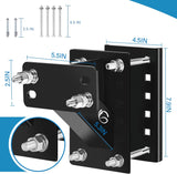 Giá treo bánh dự phòng GADFISH – Giá gắn bánh xe dự phòng cho rơ-moóc thuyền – Khung thép chịu tải 150 lbs – Phù hợp vành 4, 5 và 6 lỗ (Bolt Pattern 4", 4.5", 4.75", 5" và 5.5")