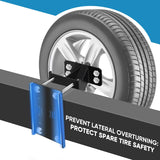 Giá treo bánh dự phòng GADFISH – Giá gắn bánh xe dự phòng cho rơ-moóc thuyền – Khung thép chịu tải 150 lbs – Phù hợp vành 4, 5 và 6 lỗ (Bolt Pattern 4", 4.5", 4.75", 5" và 5.5")