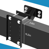 Giá treo bánh dự phòng GADFISH – Giá gắn bánh xe dự phòng cho rơ-moóc thuyền – Khung thép chịu tải 150 lbs – Phù hợp vành 4, 5 và 6 lỗ (Bolt Pattern 4", 4.5", 4.75", 5" và 5.5")