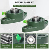 SACKORANGE Bộ 2 bạc đạn gối đỡ UCFL201-8 – Gối đỡ mặt bích – Bạc đạn thép, lỗ 1/2", tự lựa