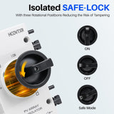 Công tắc ngắt tấm pin năng lượng mặt trời HCOVTXR 32A 1000VDC – 4 cực, vỏ chống nước IP66