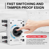 Công tắc ngắt tấm pin năng lượng mặt trời HCOVTXR 32A 1000VDC – 4 cực, vỏ chống nước IP66