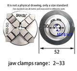 Mâm Cặp 4 Chấu Tự Định Tâm K02-50/63/80/100 – Cơ Cấu Cuộn Tay – Dùng cho Máy Tiện Mini & Máy Công Cụ Chính Xác