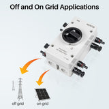 Công tắc ngắt tấm pin năng lượng mặt trời HCOVTXR 32A 1000VDC – 4 cực, vỏ chống nước IP66