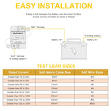 Bộ ngắt mạch DC Hi-Amp BULVACK E9 – Chân nối 3/8", 200A–300A, Reset thủ công